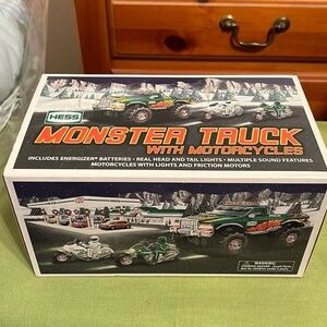 Hess 2007 Monster Truck with Motorcycles UNOPENED